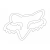 Fox Head Sticker 18″, Weiss 7