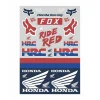 Fox Honda Track Pack Stickerbogen, Bunt 5